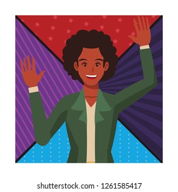 Disco man cartoon
