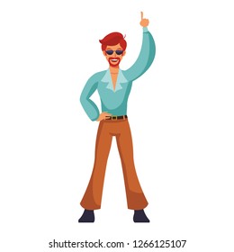 Disco man cartoon
