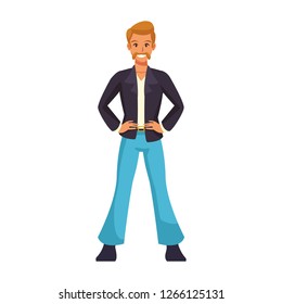 Disco man cartoon