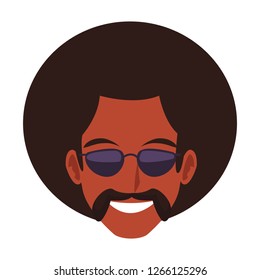 Disco man cartoon
