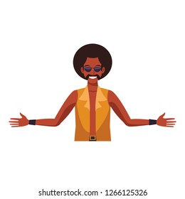Disco man cartoon