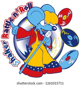 Disco music mouse singing