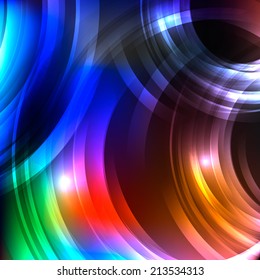 Disco night abstract circles background for your web design