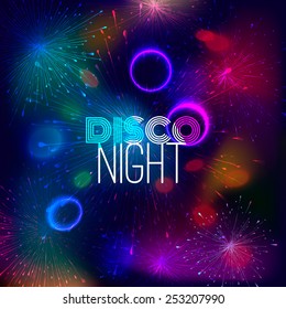 Disco night abstract geometric background for your web design