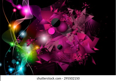Disco Night Club Flyer layout with Speaker shape and music themed elements to use for Event Poster, Club advertisement, Night Contest promotions and Invitations.