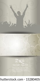 Disco party background for banner. Vector