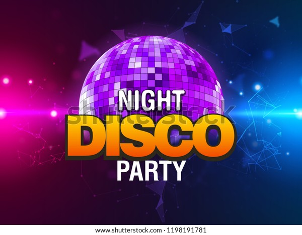 Disco Party Background Music Dance Vector Stock Vector (Royalty Free ...