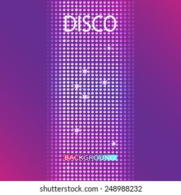 Disco party background. Space for your text .
