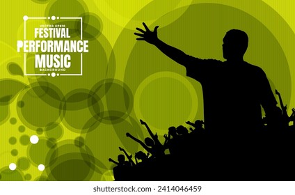 Disco party celebration poster - vector illustration