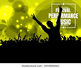 Disco party celebration poster - vector illustration