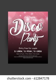 disco party flyer
