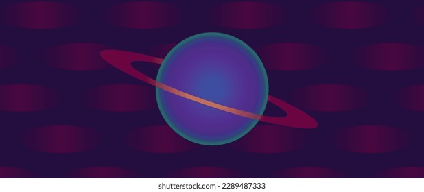Disco party planet with purple background 