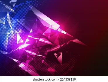 Disco Party Poster Background Template - Vector Illustration