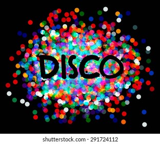 Disco party poster. musik disco vector. 10 eps