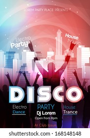 Disco Party Poster - Vector Illustration