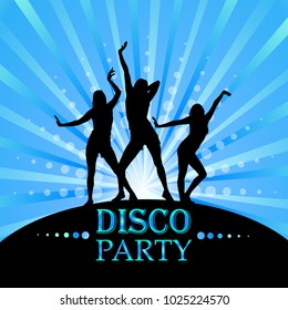 Disco party. Vector