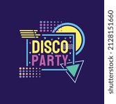 Disco party vector design vintage color for tshirt design or other graphic element