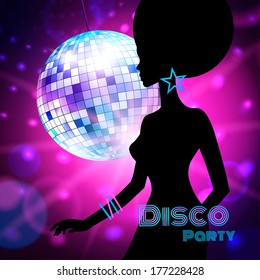 Disco Party. Vector illustration.