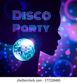 Disco Party. Vector illustration.