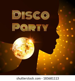 Disco party. Vector illustration.