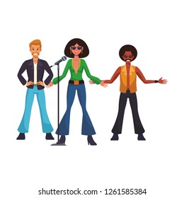 Disco people cartoon