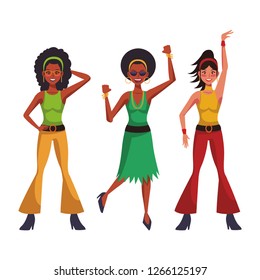 Disco people cartoon