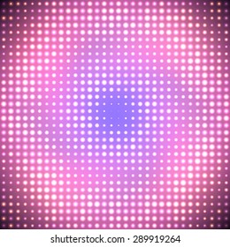 Disco pink glamour lights. Vector illustration