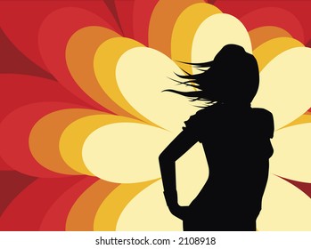 disco retro girl