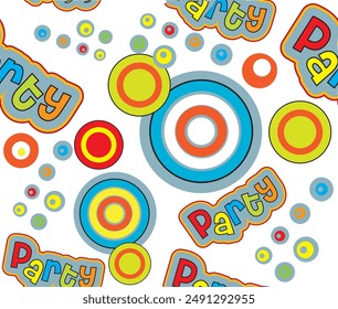 disco star party vector pattern trend pattern design