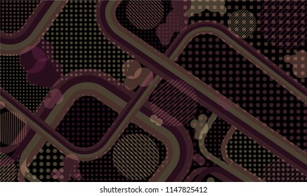 Disco style background. Memphis pattern.