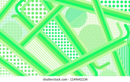 Disco style background. Memphis pattern.