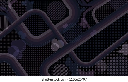 Disco style background. Memphis pattern.