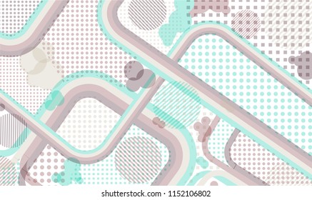 Disco style background. Memphis pattern.