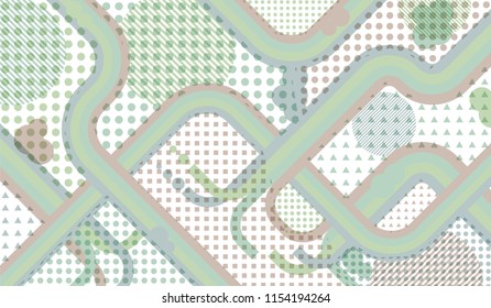 Disco style background. Memphis pattern.