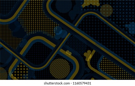 Disco style background. Memphis pattern.
