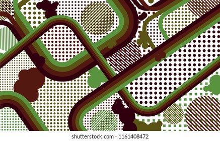 Disco style background. Memphis pattern.