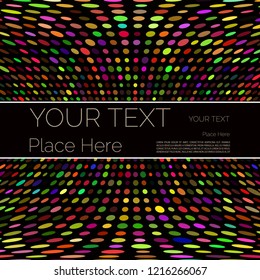 disco style poster banner
