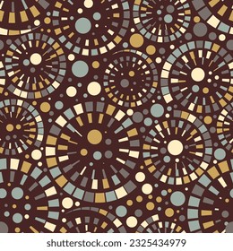 Disco style seamless pattern. Vector illustration for print, fabric, cover, packaging, interior decor, blog decoration and other your projects.

