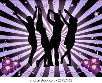 Disco time, Background magenta