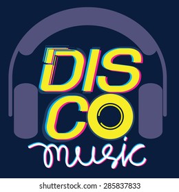 disco t-shirt graphic,tee design,vector