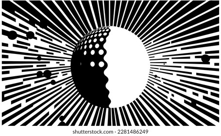 Disco vector black line illustration isolated white. Sketch art