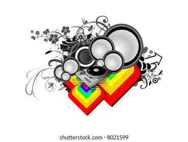 disco vector illustration