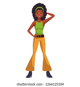 Disco woman cartoon