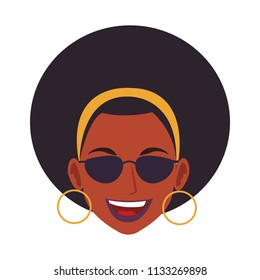 Disco woman face