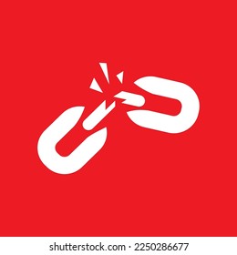 Disconnect icon, graphic resource template, vector illustration.