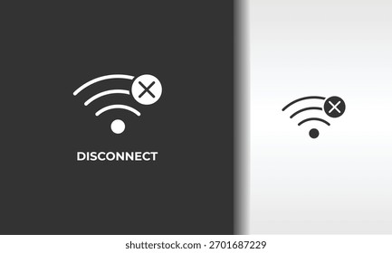 Ilustración De Símbolo Aislado De Vector, Icono O Logotipo De Desconexión