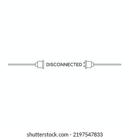 disconnected icon design template vector image