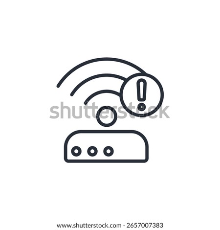 disconnected icon. vector.Editable stroke.linear style sign for use web design,logo.Symbol illustration.