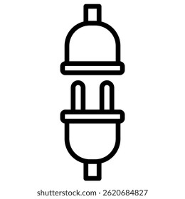 Disconnected Simple Icon Vector Illustration Concept