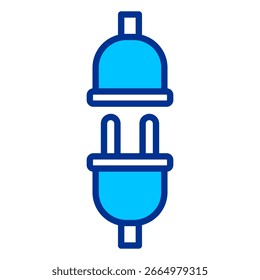 Disconnected Simple Icon Vector Illustration Concept